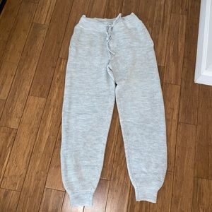 Brand new grey knit jogger sweatpants